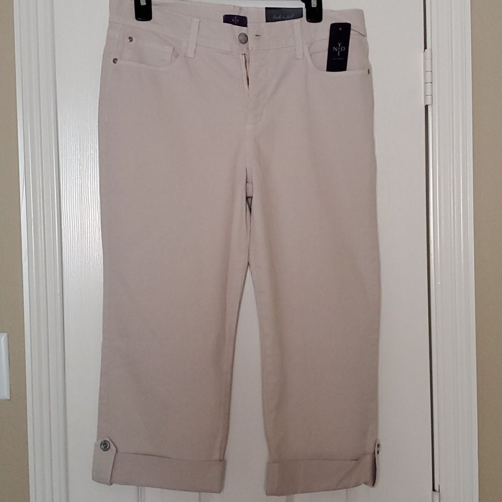 Tan Capri jeans
